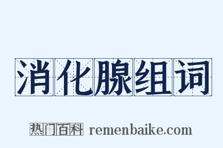 消化腺组词是什么意思的图片